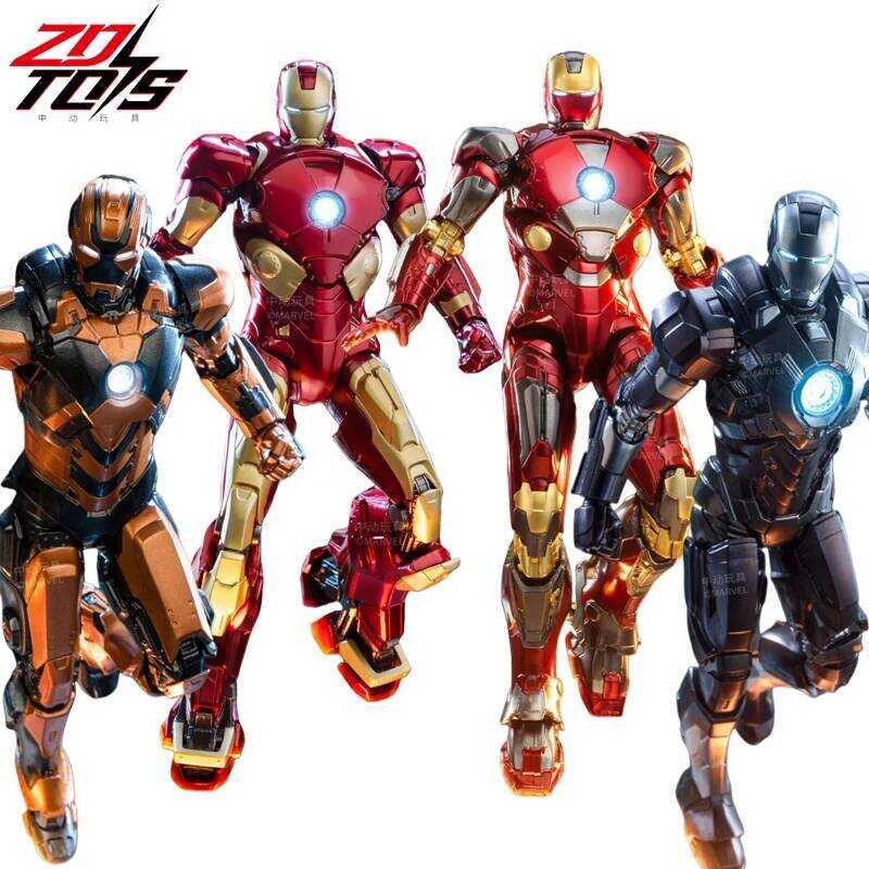 Original ZD Iron Man Mk10 Mk18 Cassanova Mk19 Tiger Mk28 Jack 1/10 Armor Marvel Legends 10Th Annive