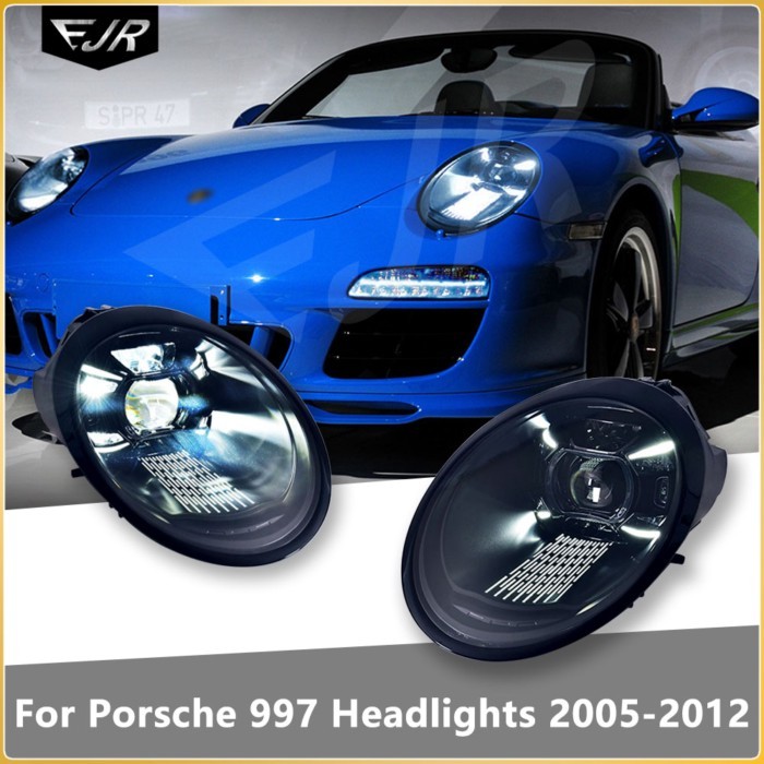For Porsche 911 997 Headlight 2005-2012 997.1 997.2 Upgrade Old to New 992 Matrix Led Front Head Li