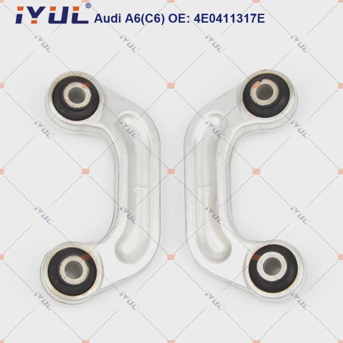 IYUL A Pair Front Axle Sway Bar End Stabilizer Link Ball Joint For Audi A6 4F2 4FH 4F5 A6L C6 4E041