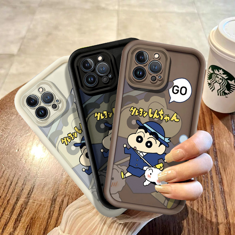สําหรับ iPhone 6 6s 7 8 Plus X XS Max XR SE / iPhone 11 12 13 14 Pro Max การ์ตูนน่ารัก Crayon Shinch