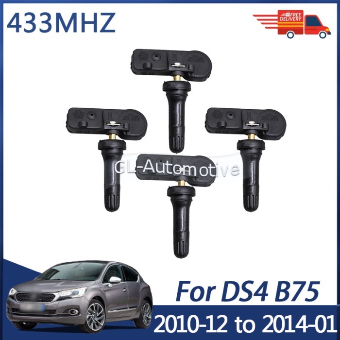 4PCS 433MHZ TPMS Sensor Tire Pressure Monitoring Sensor For DS DS4 DS5 2010-2014 9673860880 5430W0