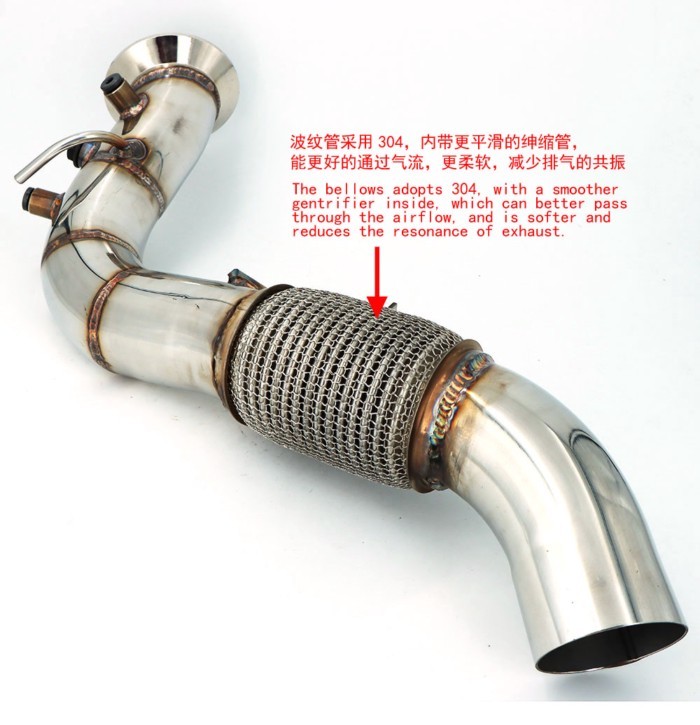 M57N2 Downpipe 335D E90 E91 E92 turbo outlet pipe 535D E60 E61 635D E63 E64 X3 E83 X5 E70 X6 E71 ex