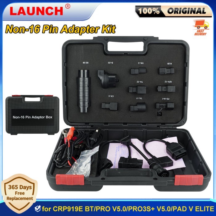 LAUNCH X431 Non-16 Pin Adaptor Kit OBD1 Connector for All LAUNCH X-431 CRP919E BT/PRO V5.0/PRO3S+ V