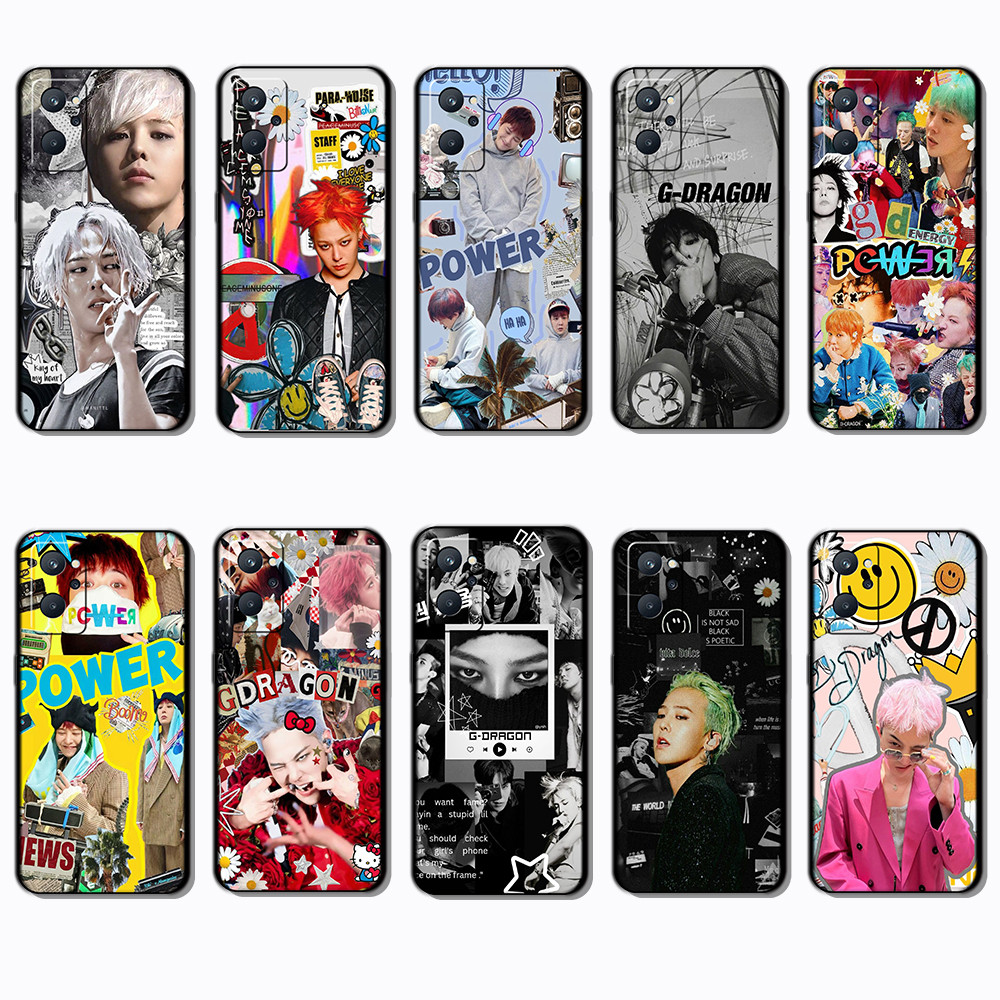 สําหรับRealme 9 Pro Plus 9i 4G 12 Lite 12X 12 + 13 g dragon Black Edge Full Coverageเคสโทรศัพท์TPU |