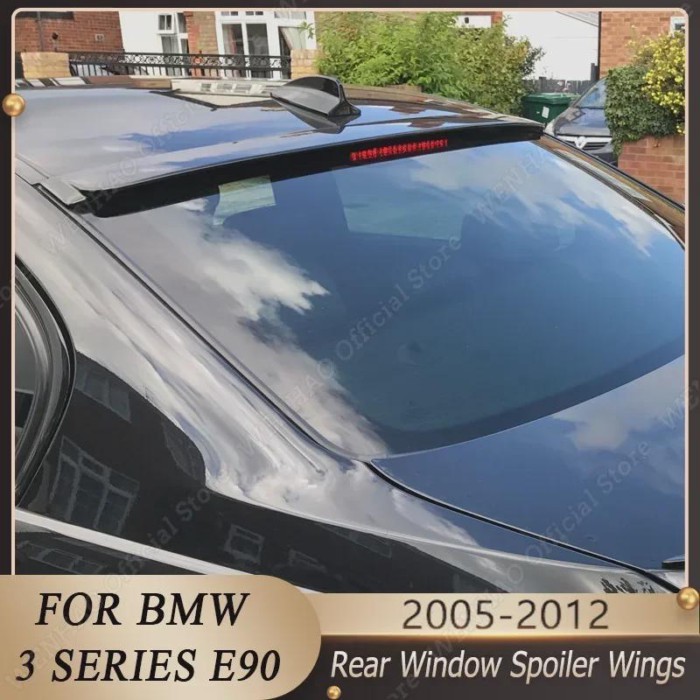 For BMW 3 Series E90 Rear Window Spoiler Lip Car Rear Roof Spoiler Splitter Wing Accessories Body K