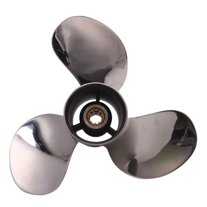 Boat Motor Stainless Steel Propeller 9 7/8X13-F for Yamaha 20HP 25HP 30HP Outboard Engine 9 7/8 X 1