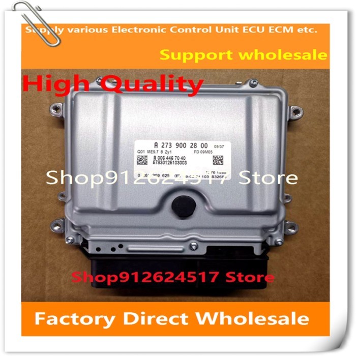 A2739002800 ECU A2731531191/A2731533079 Engine Computer Board Electronic Control Unit ME9.7 Compati