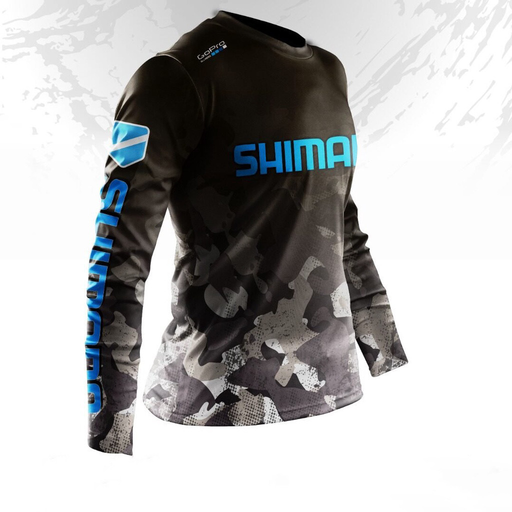 เสื้อตกปลาแบรนด์ Shimano แห้งไว สวมใส่ง่ายสำหรับกิจกรรมกลางแจ้ง