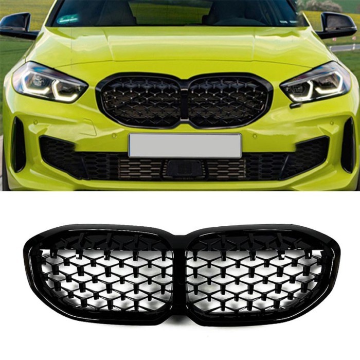 Front Bumper Kidney Grill Grille For BMW 1 Series F40 116i 118i 120i 128ti M135i xDrive 2019 2020 2