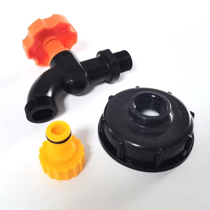 1Pcs IBC S60*6 Adapter Faucet Set faucet Rainwater bucket faucet Water tank adapter faucet Universa