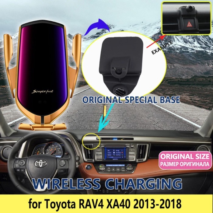 Car Mobile Phone Holder for Toyota RAV4 RAV 4 XA40 2013 2014 2015 2016 2017 2018 Telephone Bracket