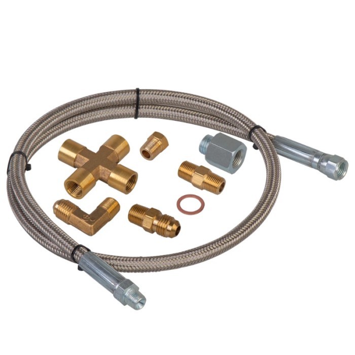 36''1/8 NPT Oil Feed Line Oil Return Line kit for T3 T4 T3/T4 T04E T70 T66 T67 Gt35 Gt45 Oil Cooled