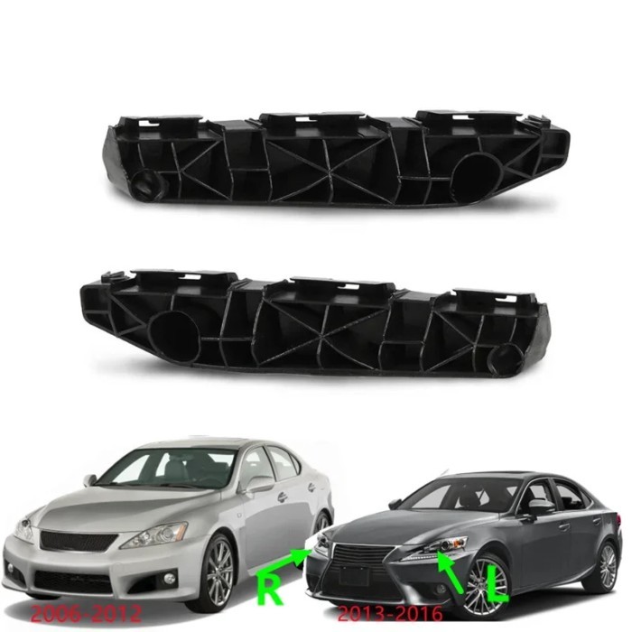 1pcs Front Bumper Bracket Support Spacer Mounting Retainer Clip For Lexus IS250 IS350 2006-2012-201