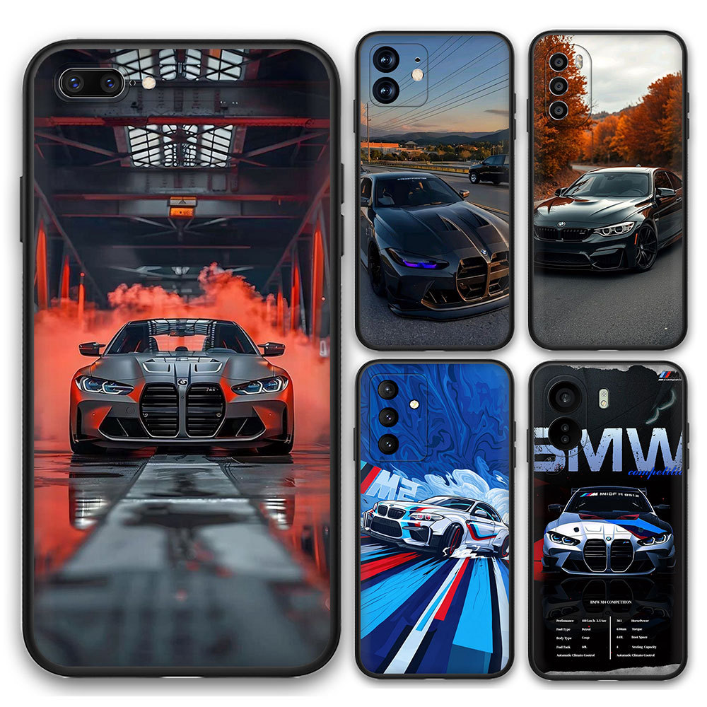 Samsung Galaxy S6 S6Edge S7 S7Edge S8 S8Plus S9 S9Plus เคสโทรศัพท์ 4R24 BMW ซิลิโคนอ่อนนุ่มสีดํา TPU