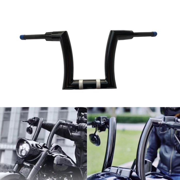2 inch Motorcycle Handlebar 10" 12" 14" Z Bar Drag Bars For Harley Fat Boy Classic Deluxe Softail S
