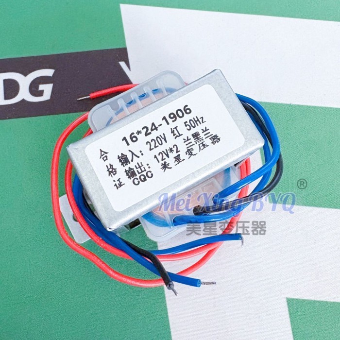 16*24 1906 220V ถึง 12V*2 Power Transformer ทองแดงบริสุทธิ์ยี่ห้อใหม่