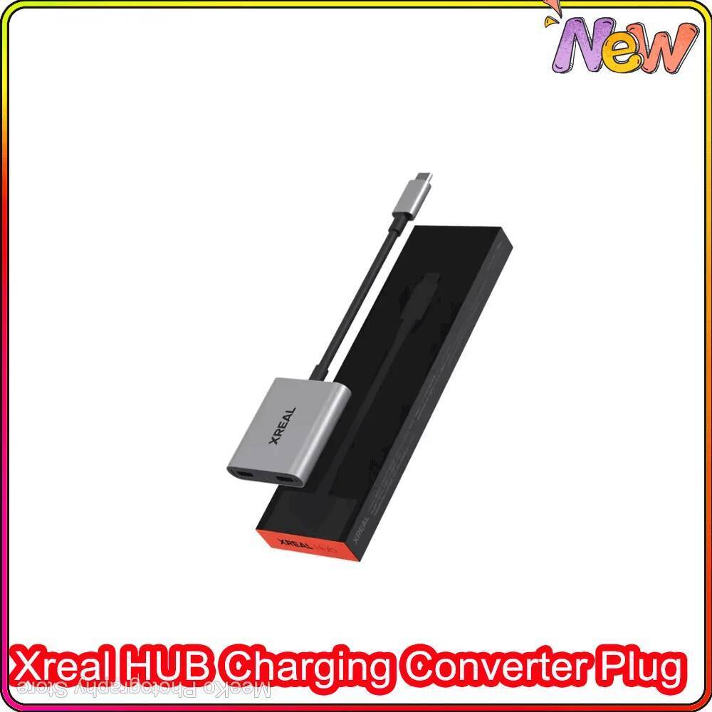XREAL Hub USB-C PD Fast ชาร์จอะแดปเตอร์แบบพกพาอะแดปเตอร์วิดีโอสําหรับ XREAL AIR 2 AIR2 แว่นตาสวิทช์ 