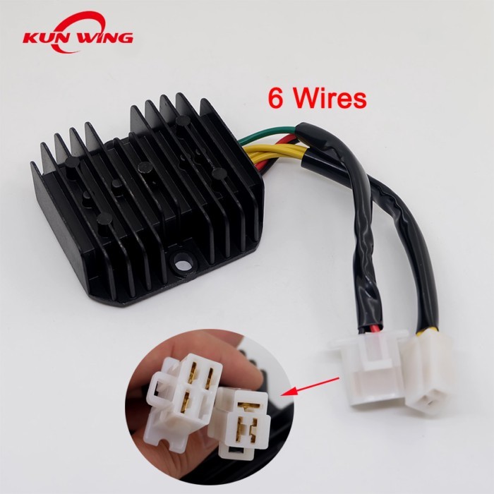 6 Wires Voltage Regulator Rectifier For Honda CH125 CN250 CB250N CB400N CB450N CB400T XBR500 CM400T