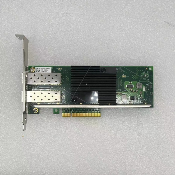 82599 X710 X520 DA2 dual optical port 10G 10 Gigabit fiber optic network card, PCIE Black Qunhui na