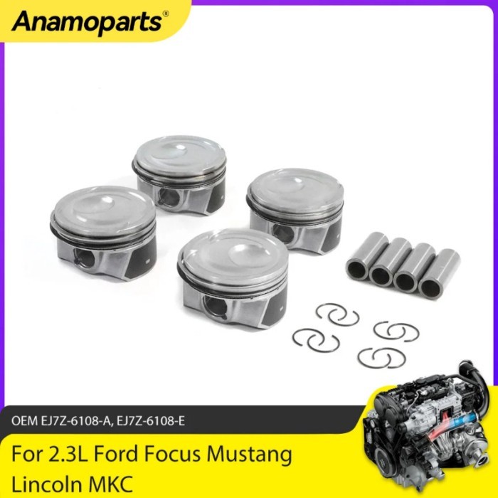 Engine Parts Piston Rings Kit Fit 2.3 L L4 Gas FOR Ford Focus Mustang Lincoln MKC 2.3L 2015-19 EJ7Z