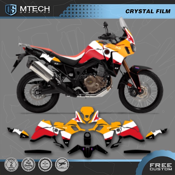 DSMTECH Custom Motorcycle  Graphics Enduro Decals For AFRICA TWIN CRF1000L FOR HONDA AFRICA TWIN CR