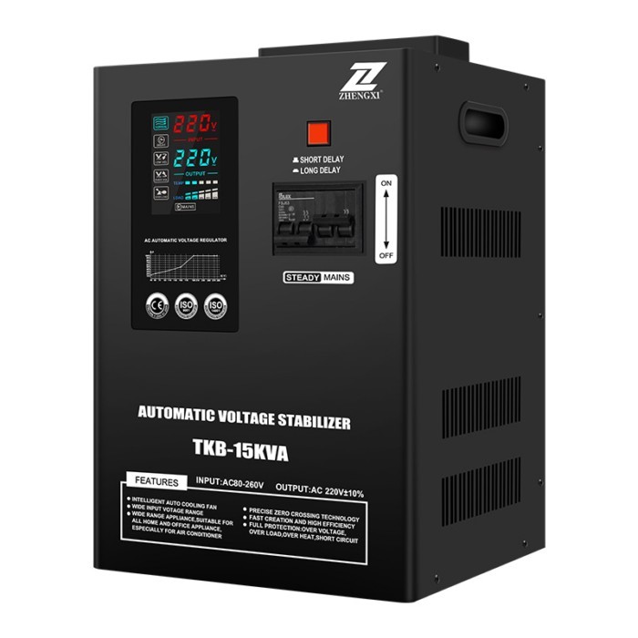 10KVA 10KW adjustable ac automatic voltage stabilizer regulator T-Mux DVR45-10KVA Relay control