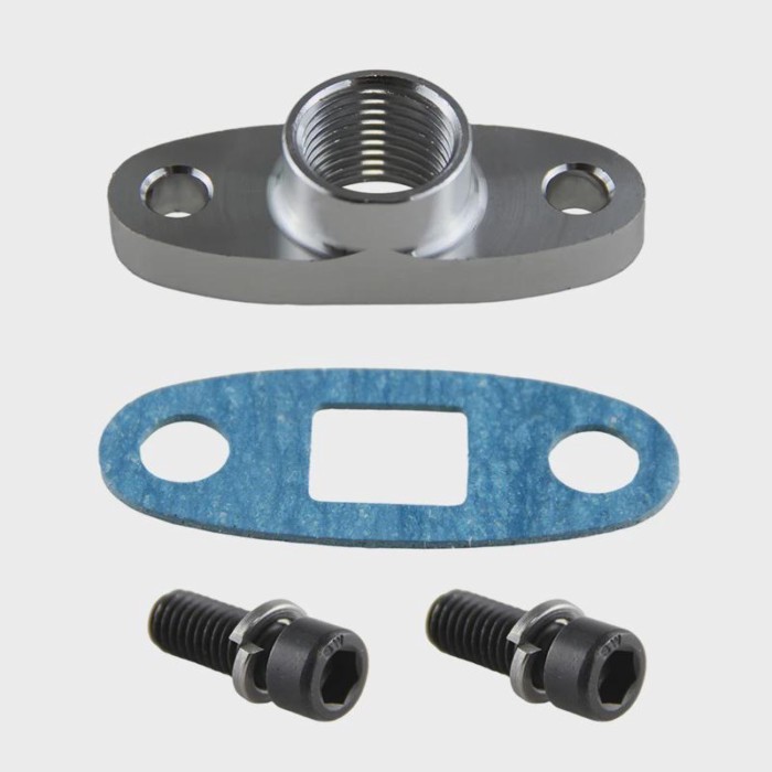 1/2"NPT Turbo Oil Drain Flange Adapter & Gasket for T3 T4 T35 T40 T60 T66 T70 GT30 GT32 GT40 GT42 G