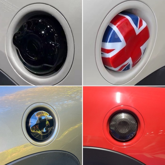 For MINI Cooper S JCW F56 F55 F57 2.0T Car Fuel Tank Cap Cover Sticker Brand New Plastic Style Blac