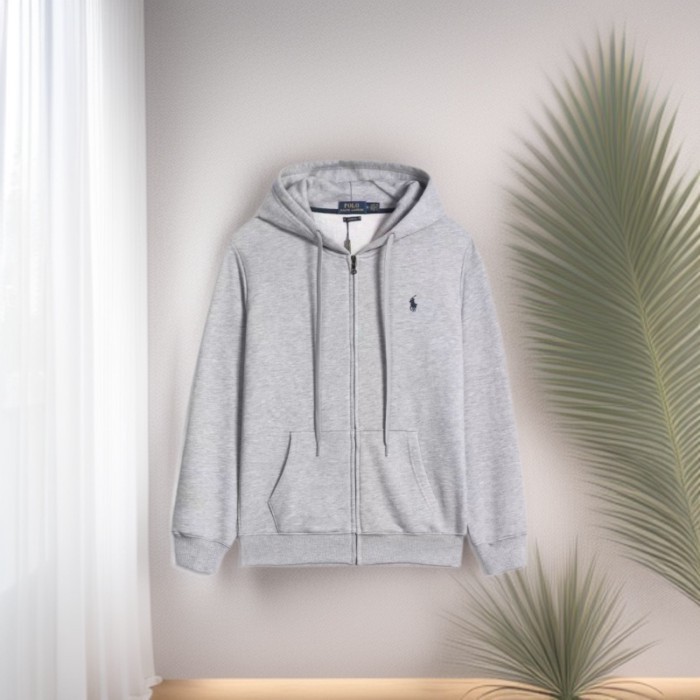 Ralph RL Zipper Hooded Sweatshirt Pony Sweatshirt Jacket Coat