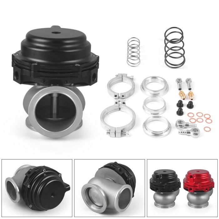 44mm Water Cooler  Wastegate External Turbo With Flange Hardware MV-R Water Cooled With Logo Red Bl