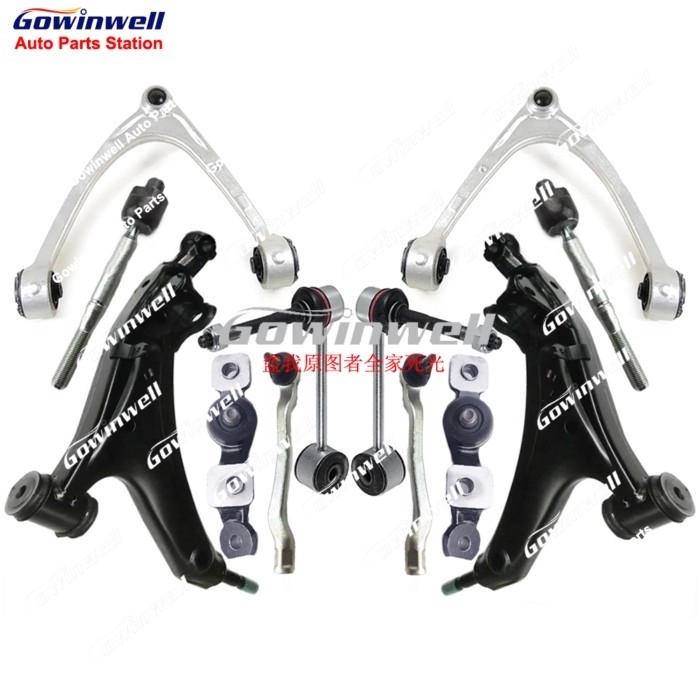 12X Front Suspension Control Arm Stabilizer Link Tie Rod Kits for Lexus LS430 UCF30L 4.3L V8 48630-