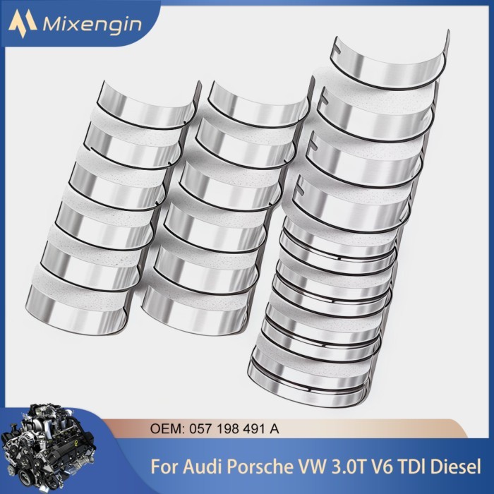 Engine Main & Rod Bearing Set Kit For Audi A4 A5 A6 A7 A8 Q5 Q7 Porsche Volkswagen 3.0T 3.0 L T V6