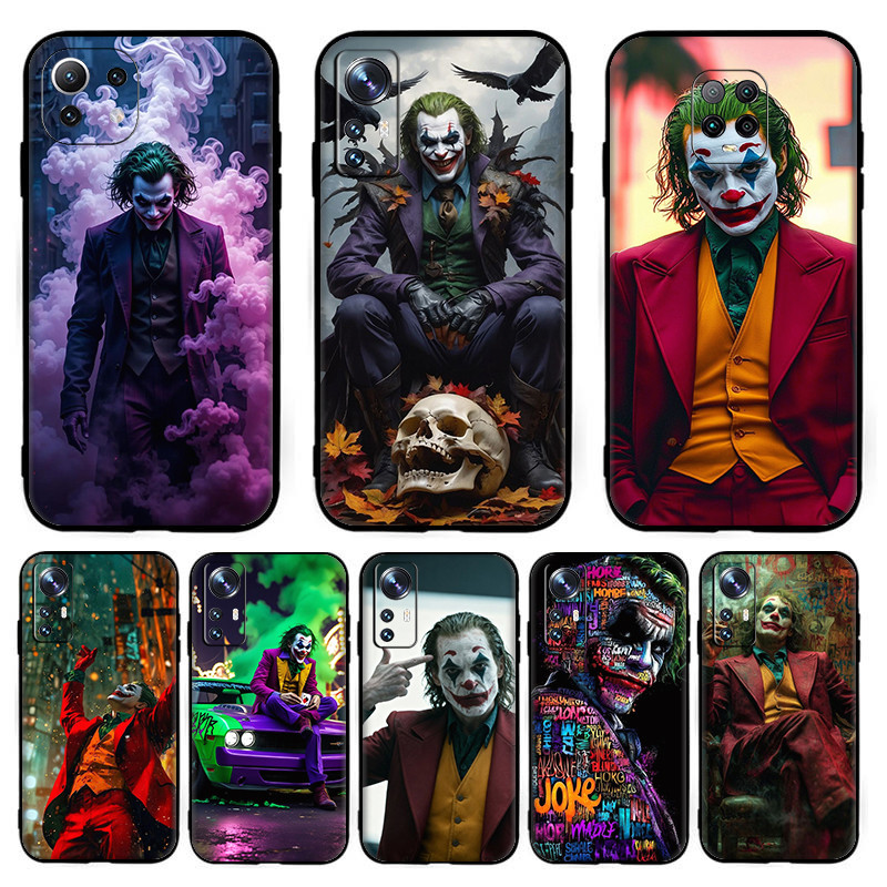 เคสโทรศัพท์ TPU ซิลิโคนสีดํา Joker the Clown[T-10] สําหรับ Xiaomi POCO F3 M3 X3 X4 Pro X3 NFC X3 X4 