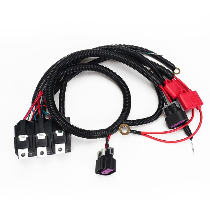 7L5533A226T Electric ECU Control Dual Fan Upgrade Wiring Harness For Chevrolet GMC Silverado Tahoe