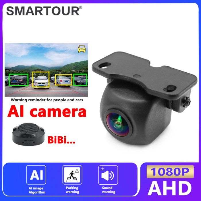ADAS AI 180 Viewing Angle 4K AHD 1080P Car Rear View Camera with Radar Parking Sensor dash camera d