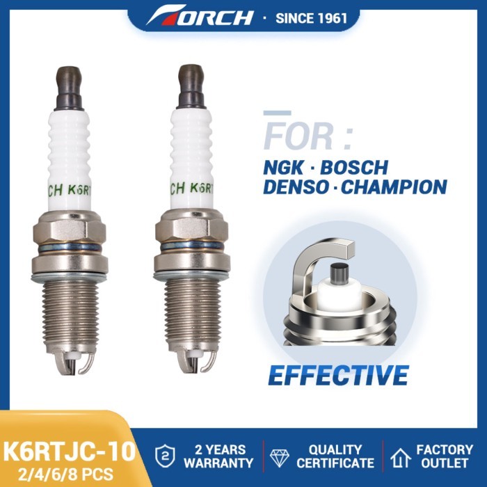 2-8PCS Replace for CHAMPION RC8VTYC4 Spark Plugs Torch K6RTJC-10 China Original High Quality Igniti