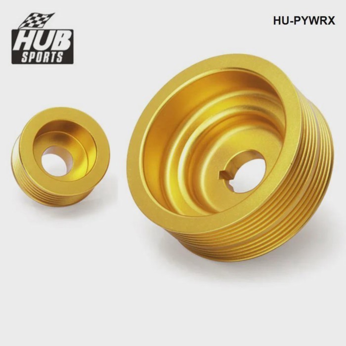 HUB sports Aluminum Lightweight Crank Engine Pulley For Subaru Impreza WRX 06-07 Turbo HU-PYWRX