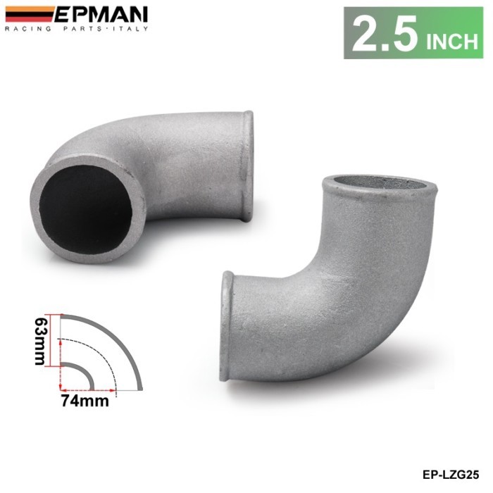 2.5" Cast Aluminium Elbow Pipe 90 Degree Intercooler Turbo Tight Bend For BMW E36 M3/325i/ is/ iX 9