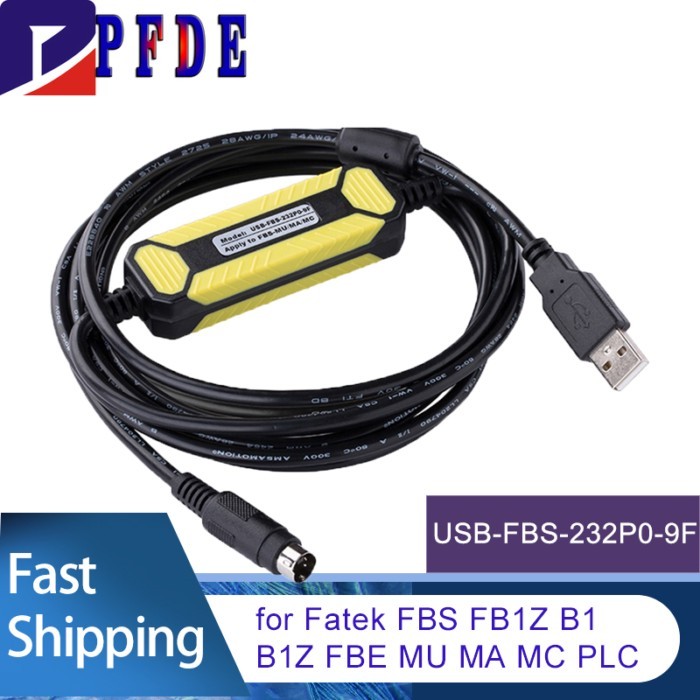 USB-FBS-232P0-9F Adapter for Fatek FBS FB1Z B1 B1Z FBE MU MA MC Series PLC Programming Cable USB to