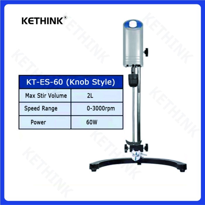 KETHINK KT-ES Series  2L 4L 6L Litre Lab High Speed  Stainless Steel Cosmetics-Overhead-Stirrer
