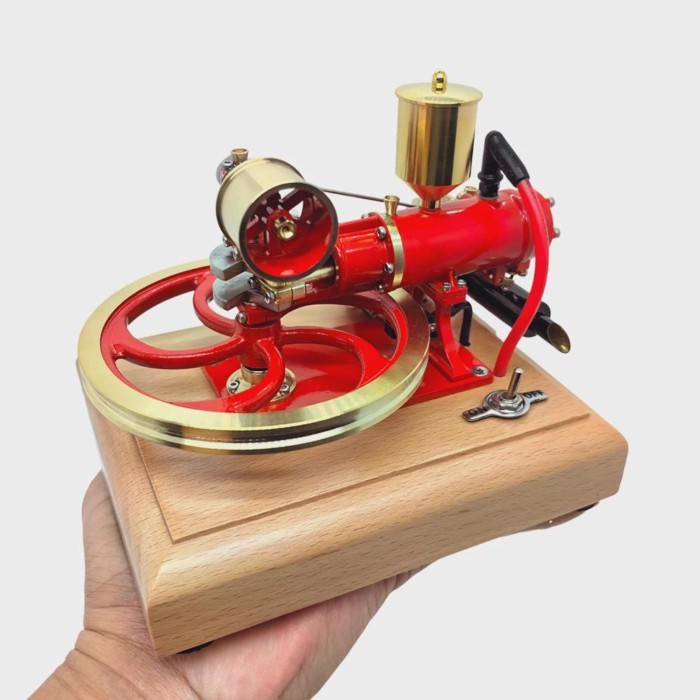 DIY R18 Horizontal Single-cylinder Four-stroke Engine Three-wheel Internal Combustion Engine Model