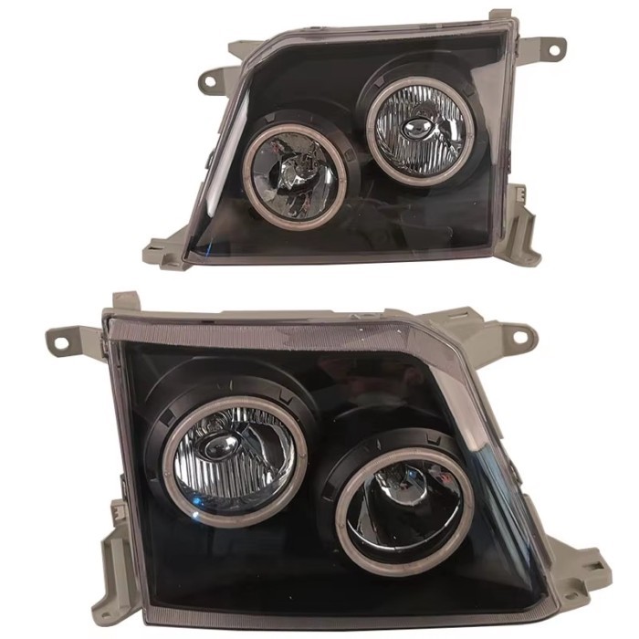 Modified Headlights For Toyota LAND CRUISER PRADO FJ90 RZJ90 VZJ95 KZJ951998 1999  Black Bottom  A