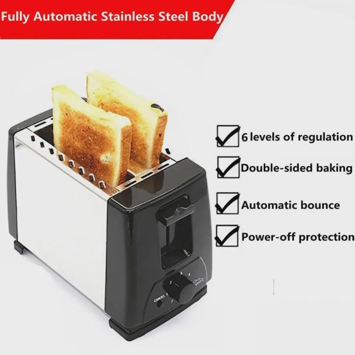 750W Toaster Bread Toasters oven baking kitchen appliances toast machine breakfast sandwich fast sa