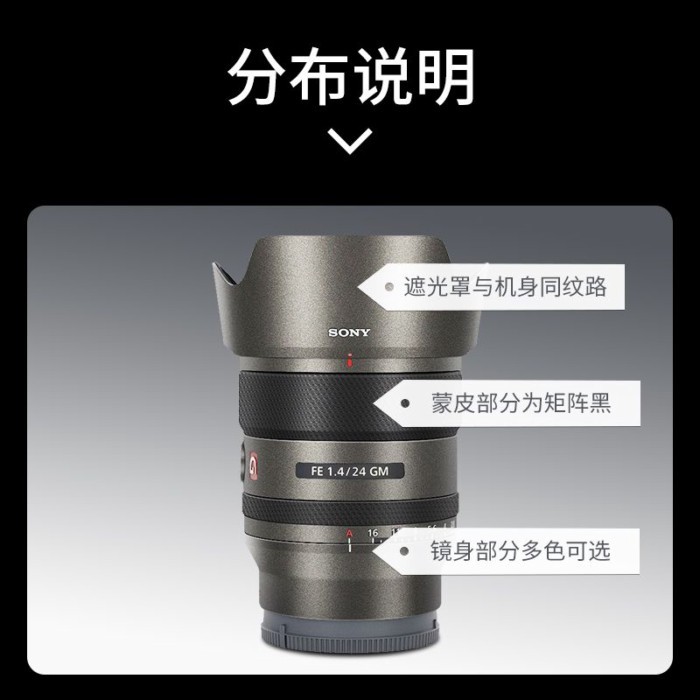 Sony FE 24mm F1.4 GM เลนส์ฟิล์ม SEL24F14GM สติกเกอร์หนังอุปกรณ์ป้องกัน