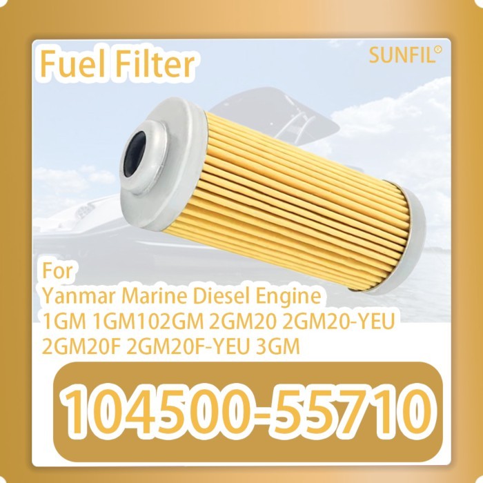 Fuel Filter 104500-55710 For Yanmar Marine Diesel Engine 1GM 1GM102GM 2GM20 2GM20-YEU 2GM20F 2GM20F
