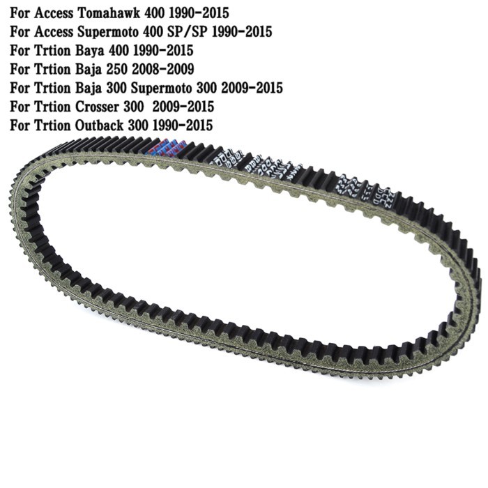 Transmission Drive Belt for Access Tomahawk 400 Supermoto 400 SP/SP 1990-2015 Trtion Baya 400 250 3