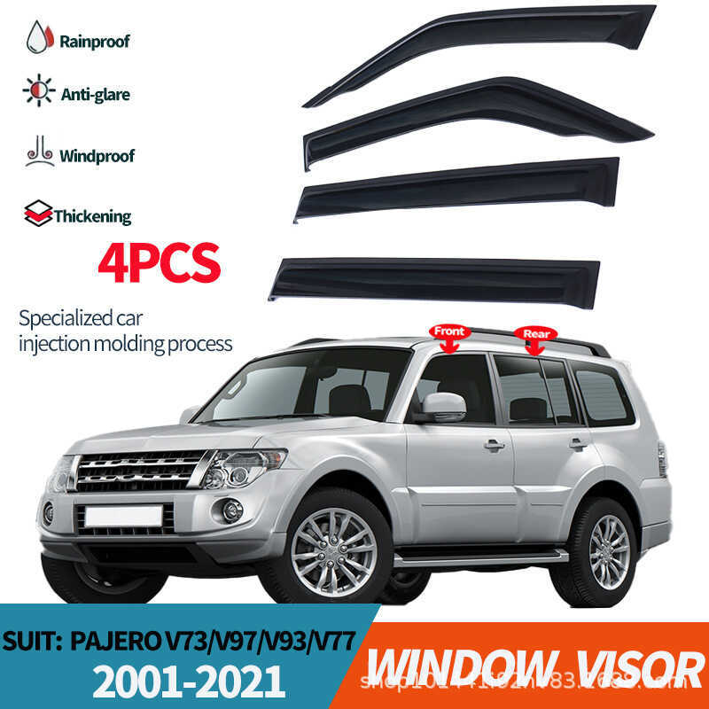 เหมาะสําหรับ Mitsubishi PAJERO V73 V97/93 Sunny Rain Block PAJERO V73 v97/v93 WindowVisor