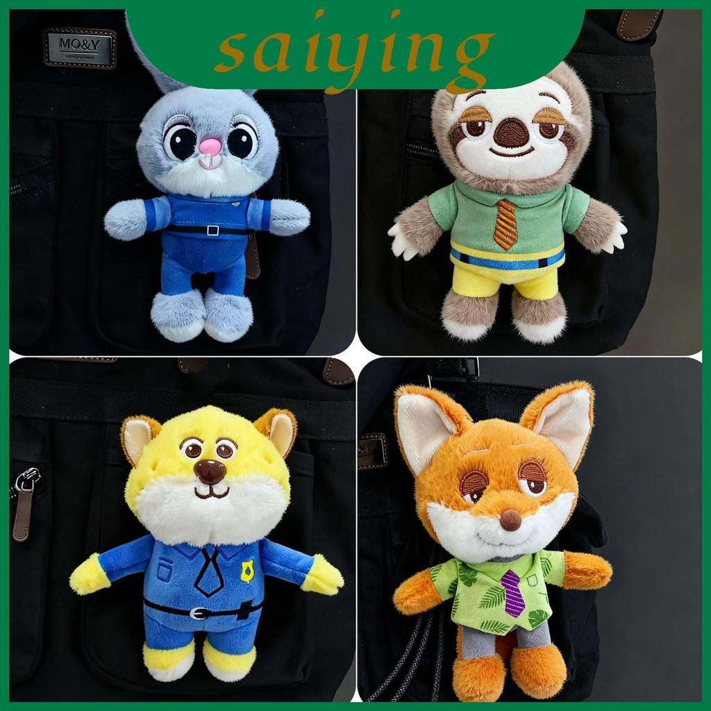Judy น่ารัก Nick Sloth Sloth และ Benjamin พวงกุญแจตุ๊กตาสําหรับของขวัญกระเป๋าเป้สะพายหลังและ
