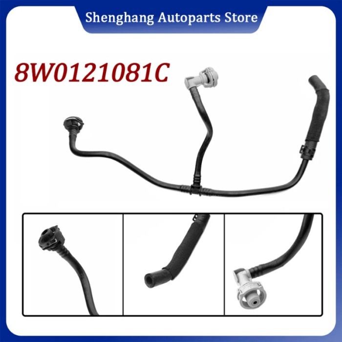 Engine Coolant Radiator Overflow Pipe For Audi A4 A5 S4 S5 2016 2017-2025 2.0L 8W0121081AN 8W012108