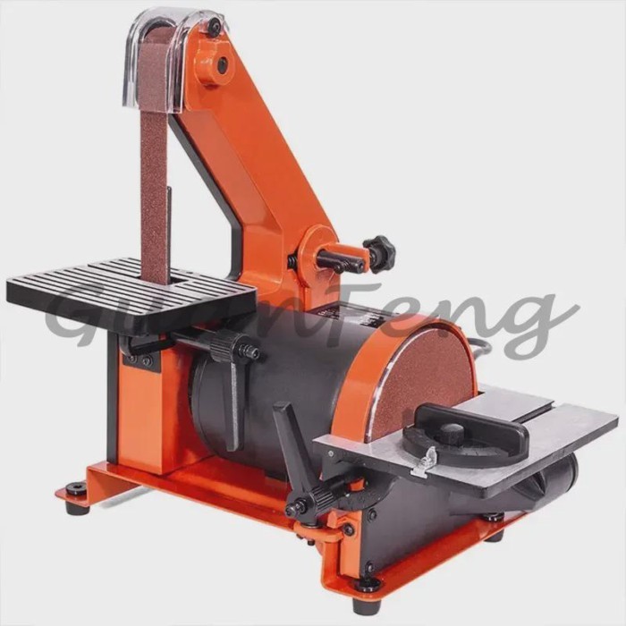 Abrasive belt machine sand disc machine small woodworking desktop grinder multi-functional vertical
